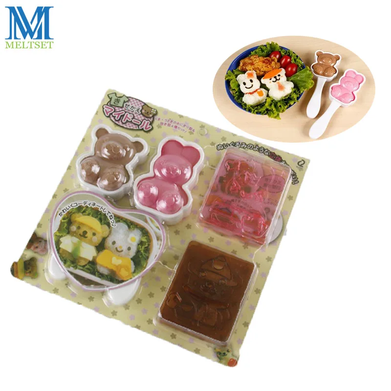 4 шт./компл. форма для выпечки рисовых тортов DIY Форма суши рисовый онигири мяч