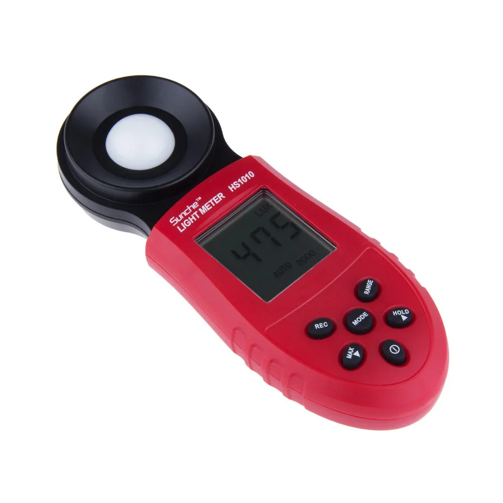 Портативный цифровой люмен Lumenmeter тестер фотометра Измеритель света с 200000 Lux ЖК-дисплей