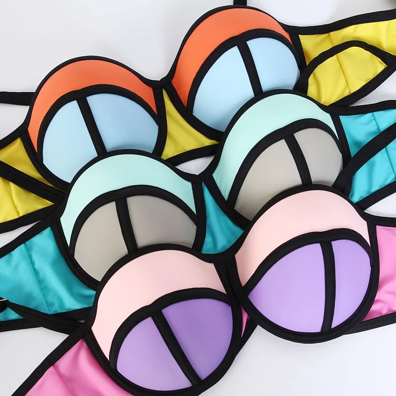 Европейский комплект бикини с высокой талией большого размера купальник для