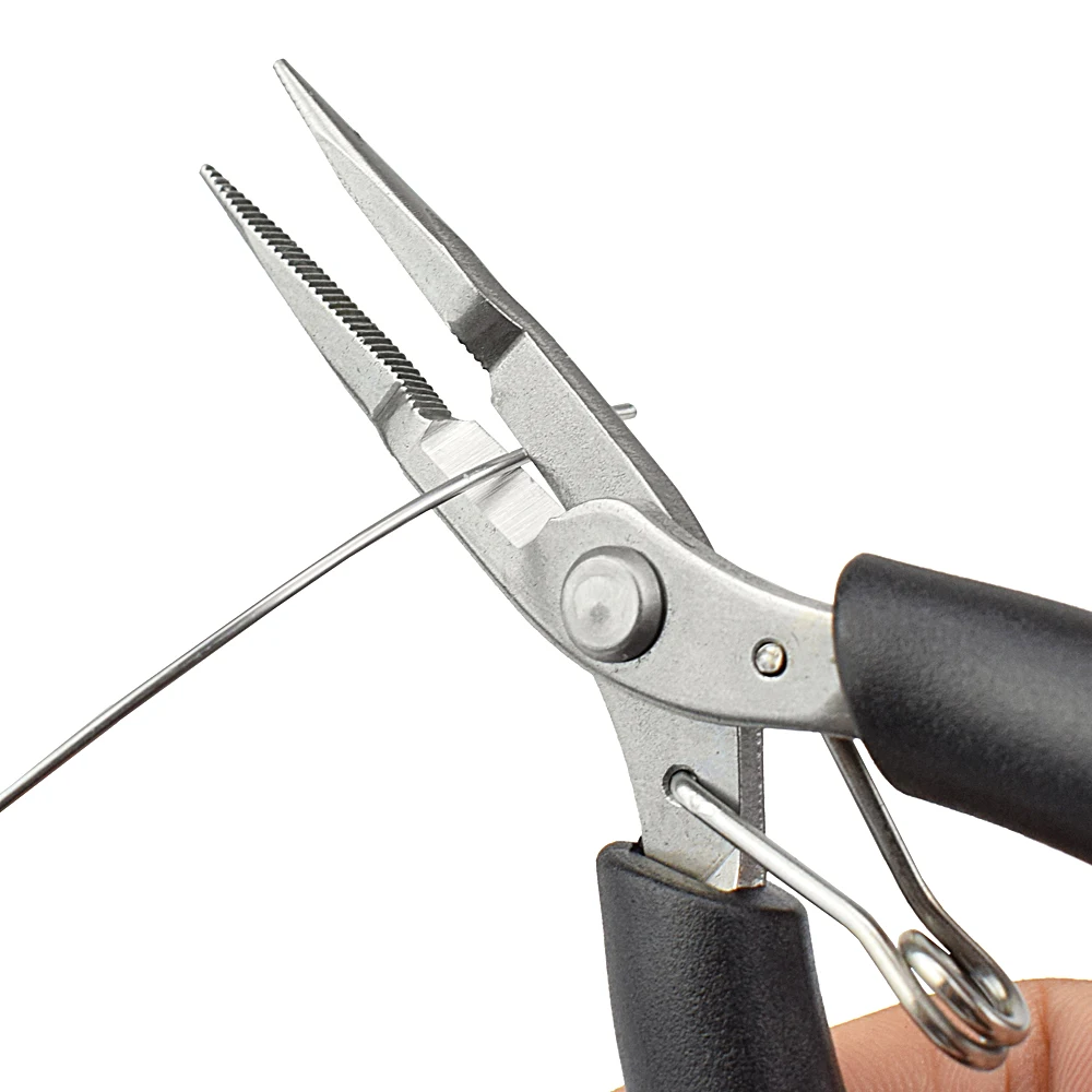 Chanseon 4 дюймовые прецизионные плоскогубцы с длинным носом из нержавеющей стали