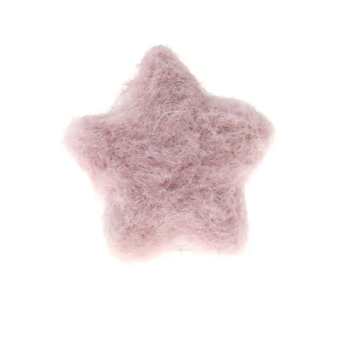 Pink 10 шт. чистый шерстяной войлок звезда DIY модные украшения для домашнего праздника модные ювелирные изделия аксессуары ручной работы - Цвет: Pink