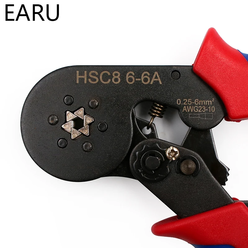 FASEN HSC8 6-6 саморегулирующиеся мини-плоскогубцы для обжима 0 25-6 мм2 прямые немецкие