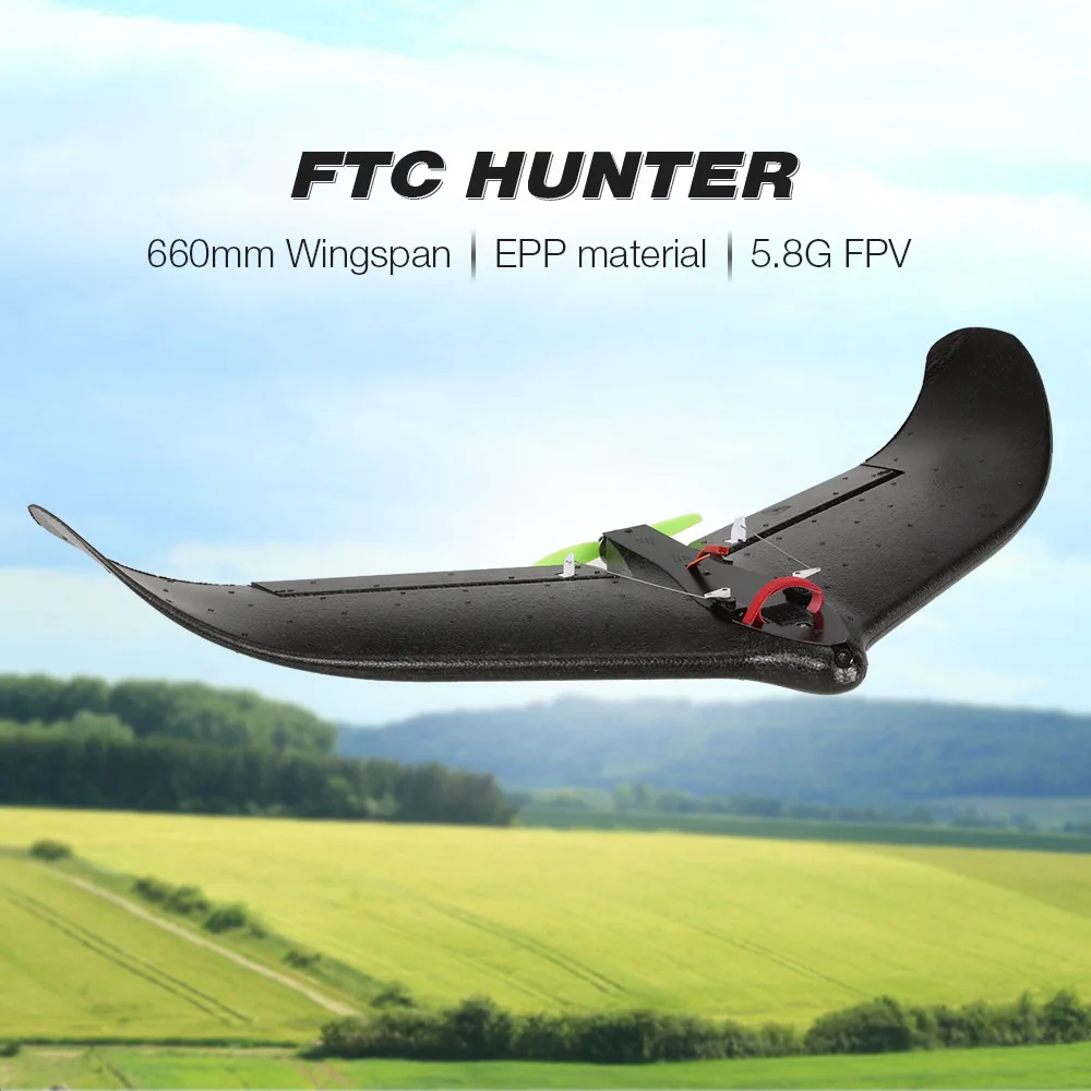 FTC FTCRC Охотник Fury крыло 660 мм размах крыльев RC самолет широкоугольная камера EPP Delta FPV Летающий крыло гонщик самолет PNP