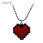 Бижутерия feimeng, ожерелье в форме сердца из аниме-Undertale cosplay of Frisk-женское колье длиной 24 дюйма