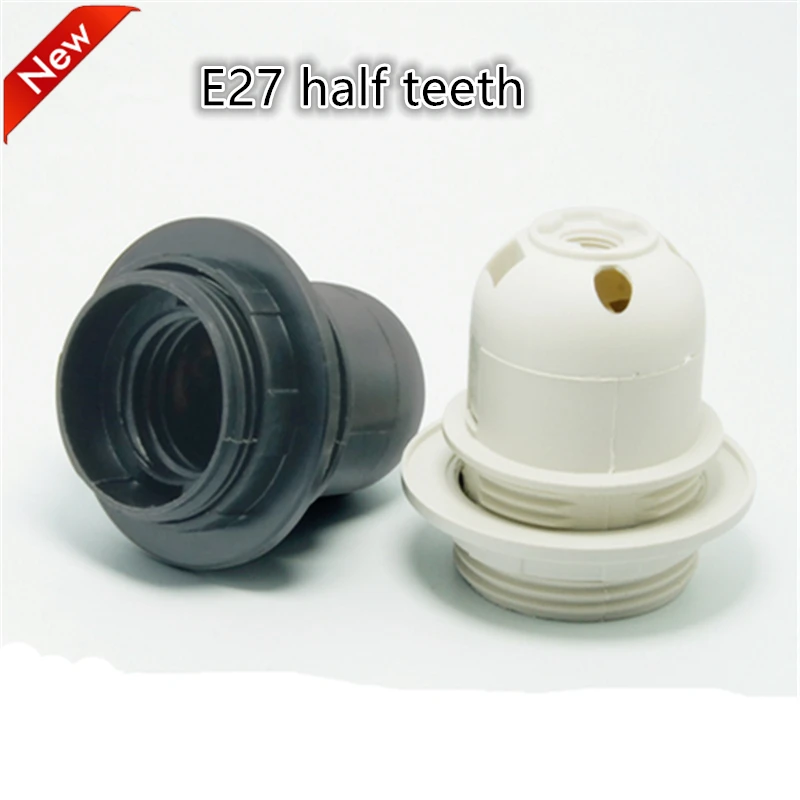 E27 светодиодный пластиковый держатель лампы 50 шт./лот Edison винт гнезда DIY Цоколь