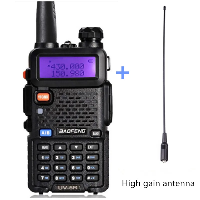 Add antenna2 UV5R двухстороннее радио 136-174/400-520 МГц Pofung BF-UV5R трансивер telsiz UV 5R Ham cb радиостанция Baofeng UV-5R рация - Цвет: Add antenna2