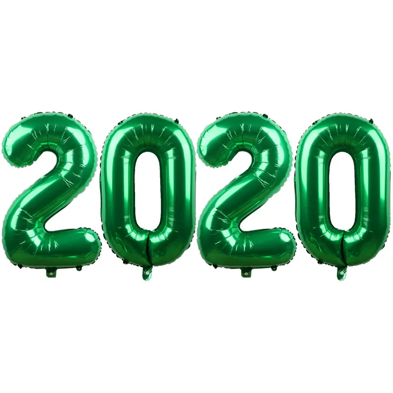 10/30/50pcs 32 inch Green Foil Number Balloons New Digital Helium Globos Baby Shower Birthday Party Wedding Decoration Supplies | Дом и сад