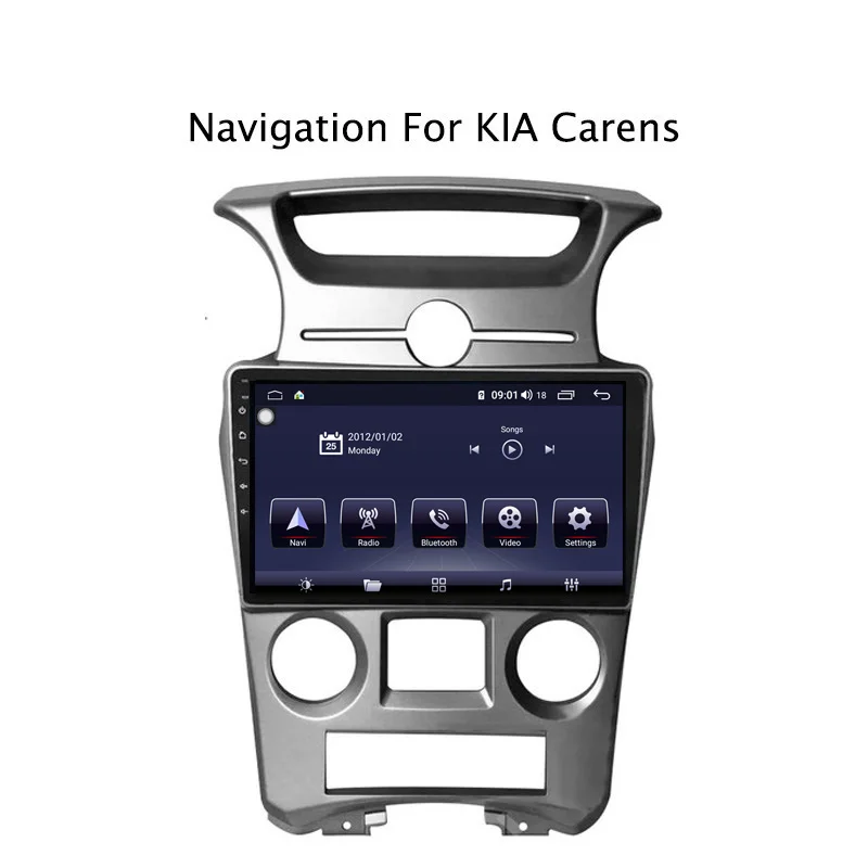 9 &quotAndroid 8 1 core 4G ram 64G rom gps навигация автомобильное радио для Kia Carens 2007 2011 AT с Carplay/4G