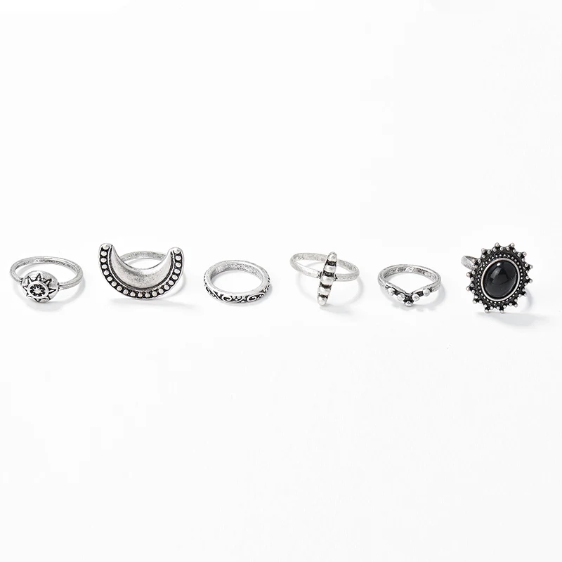 Новые богемные турецкий ручная набор колец для Для женщин 6 шт. Anillos Новинка 2017