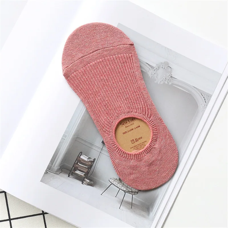 Sineborn Для женщин носок тапочки из бамбукового волокна Нескользящие силиконовый