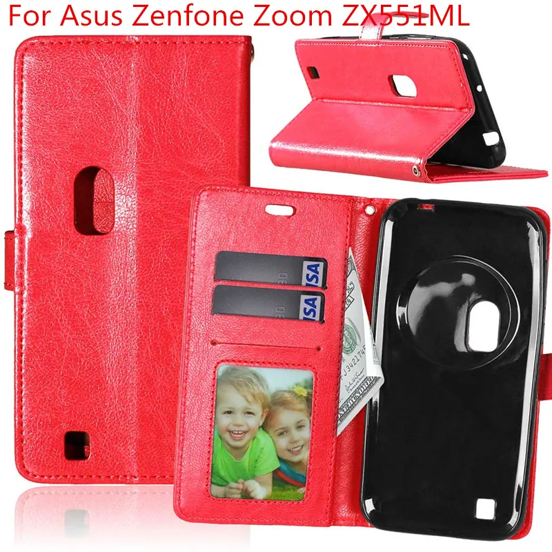 Чехол книжка с подставкой для Asus Zenfone Zoom ZX551ML|cover for asus|leather casecover |