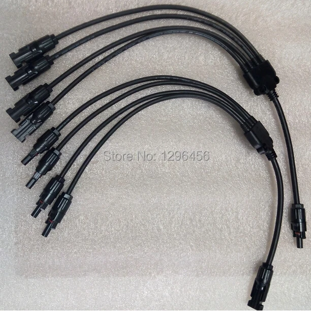 Параллельный Соединительный адаптер 1M4F + 4M1F стандарт TUV/UL 4-в-1 Y-разъем с кабелем 74 5