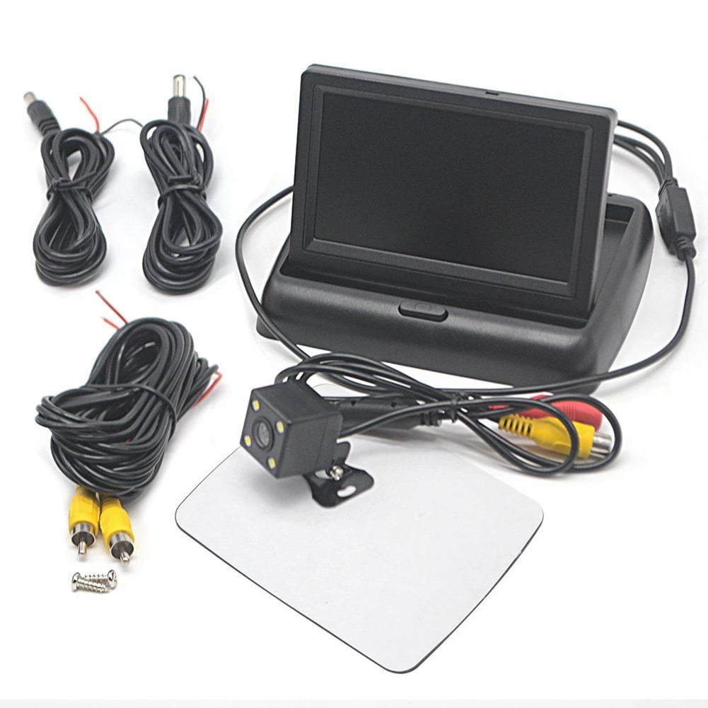 ЖК экран Автомобильный комплект заднего вида Высокое разрешение складной с