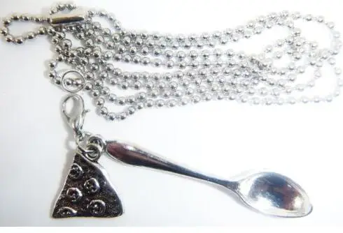 Женское ожерелье с кулоном в виде мини-пиццы | Украшения и аксессуары