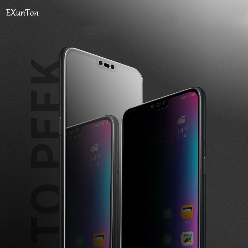 Закаленное стекло для Huawei Honor 9 9i 10 Lite антишпионская защита экрана Антибликовая