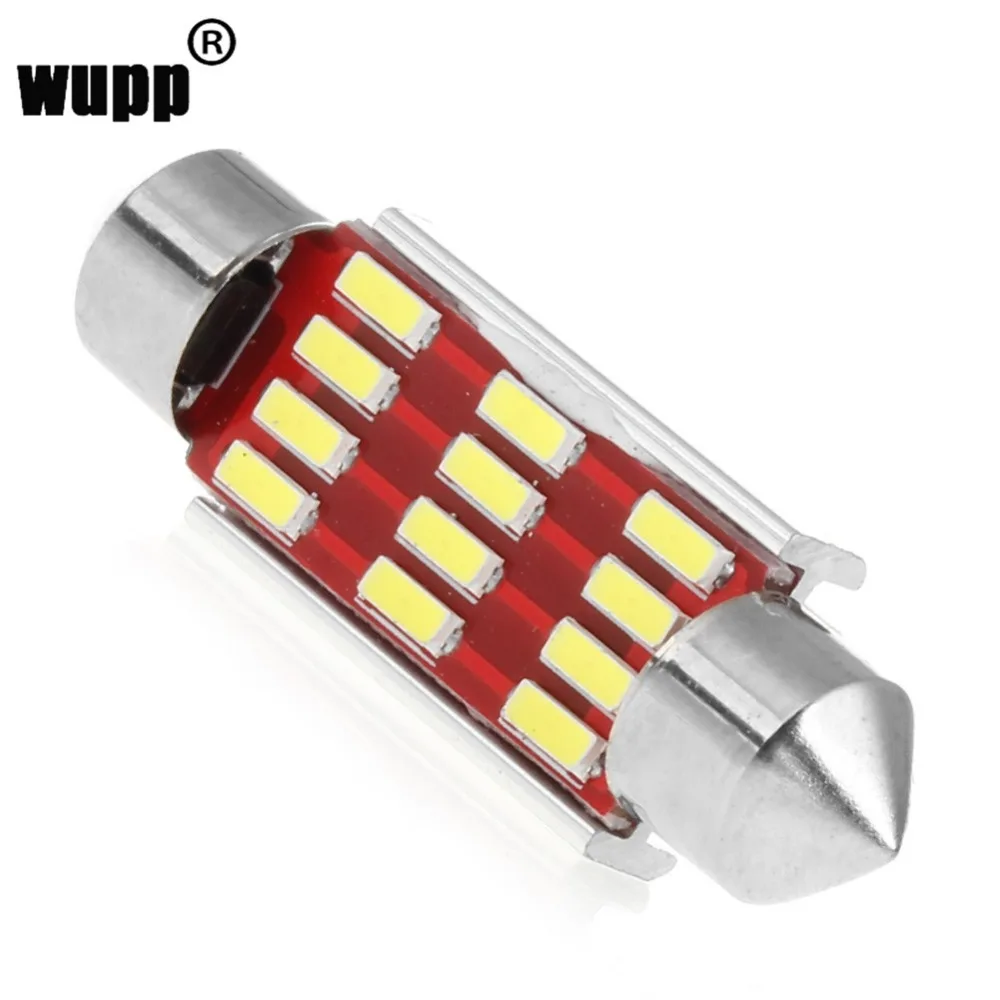 Автомобильный стильный светильник светодиодный головной 39 мм 4014 12SMD C5W Canbus Festoon Dome