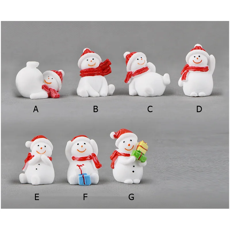BAIUFOR рождественские миниатюрные Снеговики Санта олень Рождественская елка