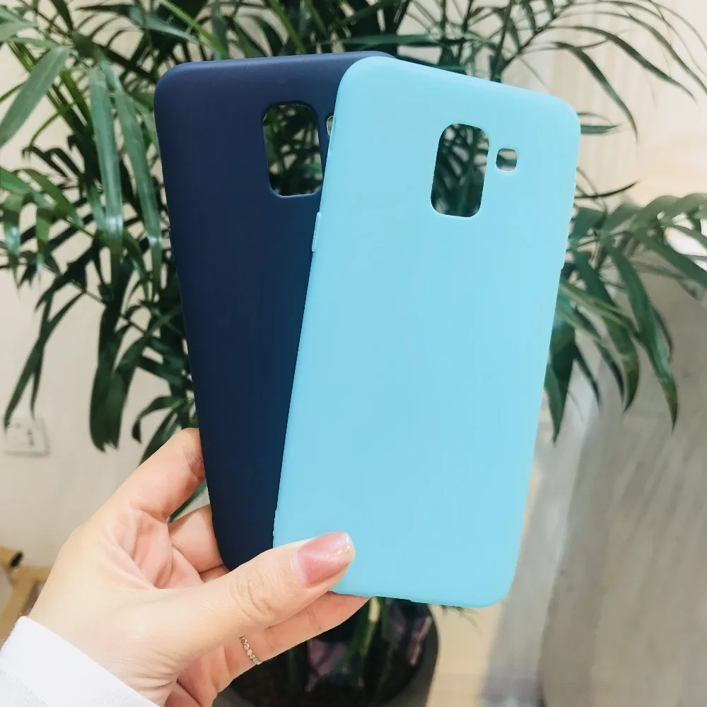 Яркий чехол для смартфона samsung Galaxy A8 SM-A530 + Plus A730F-DS силиконовый цветной матовый