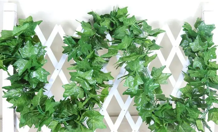 Super dense 2.4m artificial grape leaves 90 other Boston ivy vines decorated fake flower cane wholesale HH08 | Дом и сад
