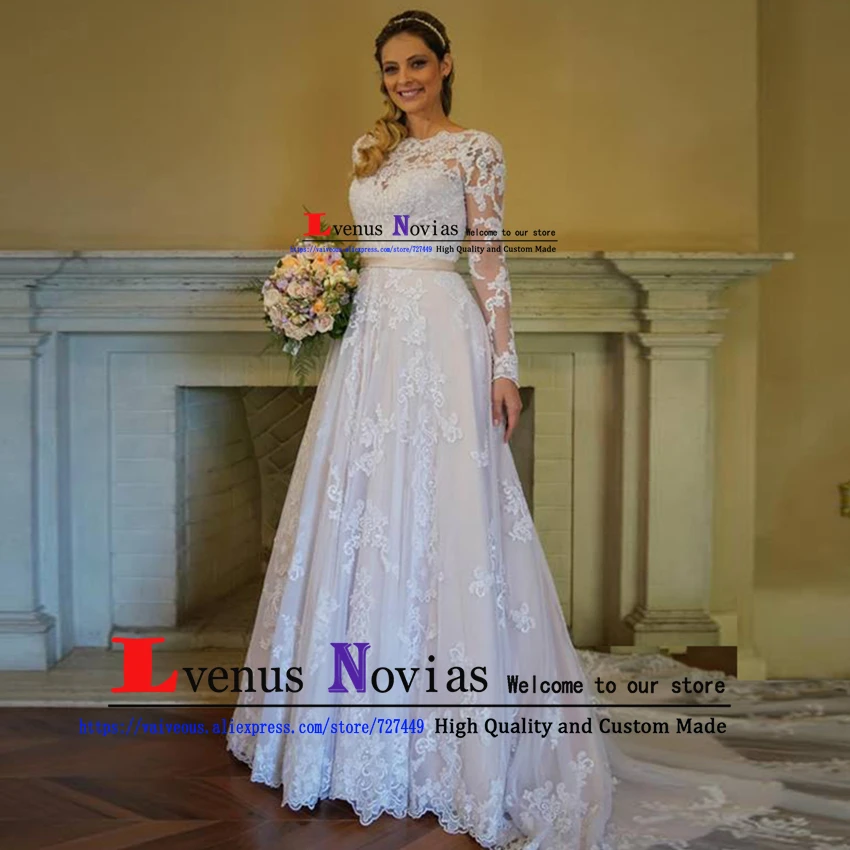Сексуальное богемное свадебное платье с длинными рукавами Baackless Vestido De Noiva