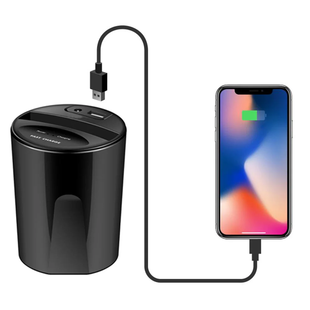 Автомобильное беспроводное зарядное устройство Qi для iPhone XS Max X XR 7 8 Plus быстрая