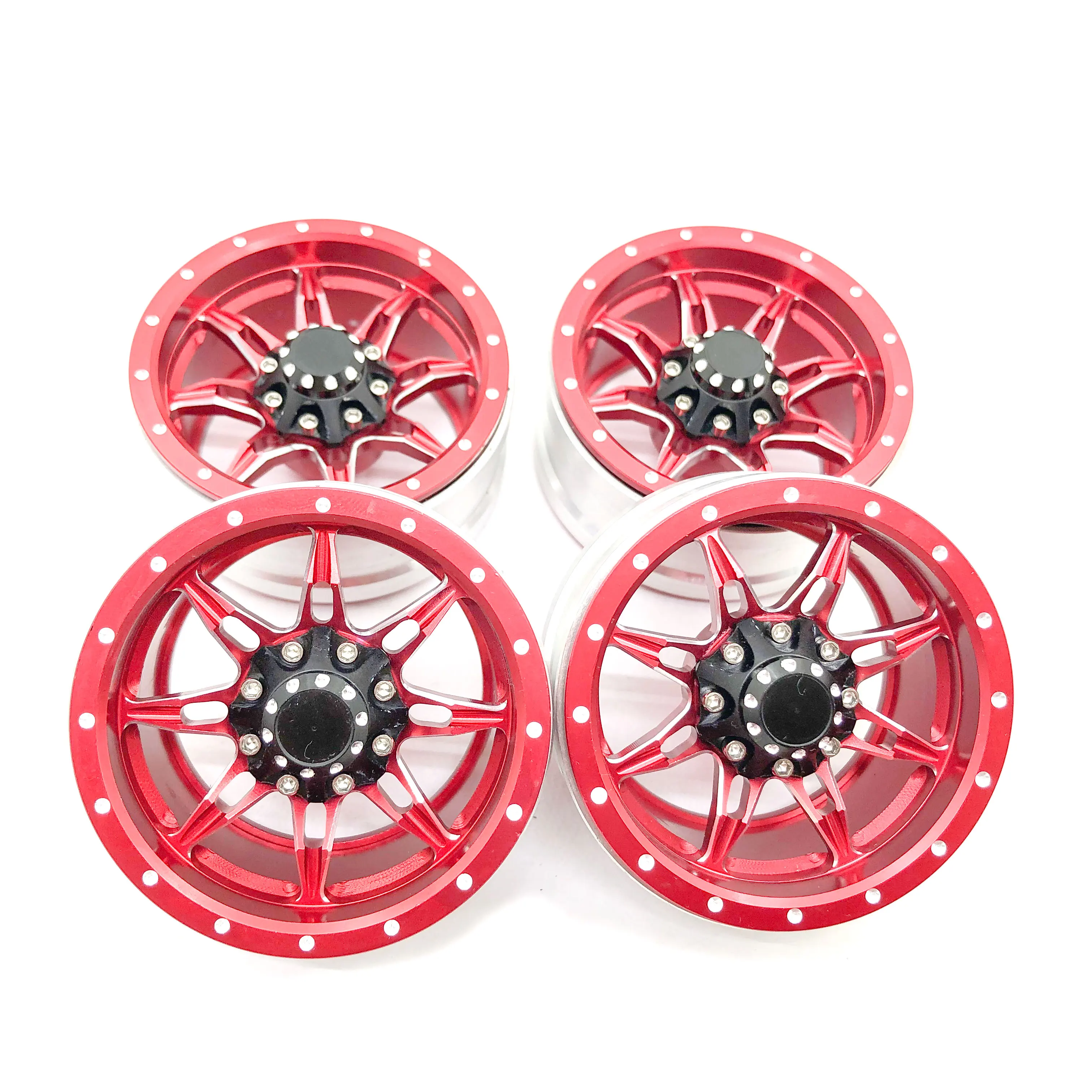 4 шт. колеса Beadlock из алюминиевого сплава 1 9 для 1/10 RC Гусеничный осевой SCX10 II 90046 TRX4 D90