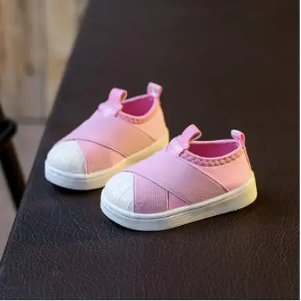 PINK Модная детская повседневная обувь для детей от 1 до 3 лет дышащая беговая Обувь для маленьких мальчиков и девочек сетчатая обувь для малышей - Цвет: PINK