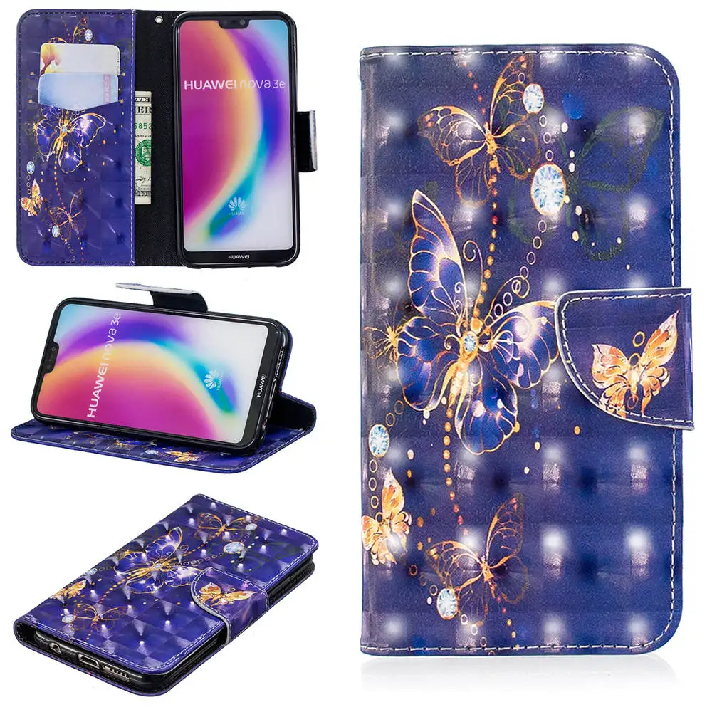 3D флип-чехол для телефона s для huawei P20 Lite P30 Pro Чехол для huawei P30 P20 mate 20 30 Pro P10 Lite чехол кожаный кошелек