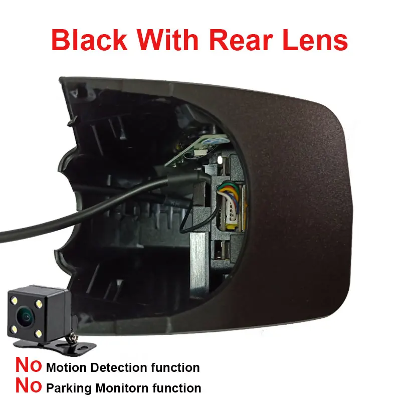 Black With Rear Kampacar автомобиля беспроводной доступ в Интернет, DVR камеры для Audi A3 седан 8v 8p A1 A2 A7 A8 d2 d4 A4 8k A6 8e c7 c5 Q3 Q5L Q7 и формирующая листы для кровли 4 м tt 8n автомобиль после того, как 2013 - Название цвета: Black With Rear