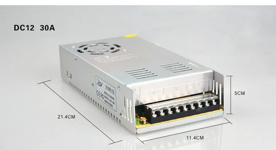 Светодиодный трансформаторы драйвер 24W 60W 100W 180W 240W 360W 480W Переключатель Питание адаптер 12В 1A 2A 3A 5A 10A 15A 20A 30A 40A