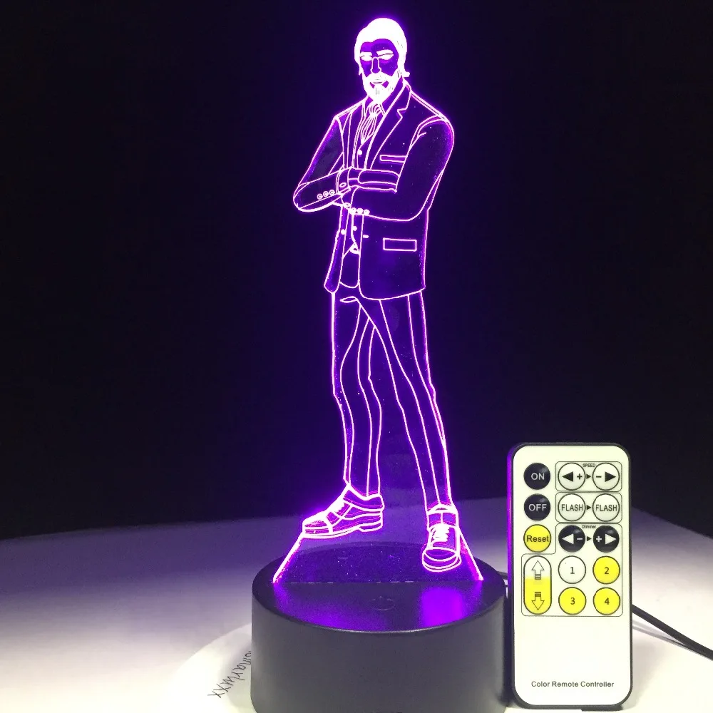 Жнец шкуры игра 3D светодиодный светильник арильного Панель RGBW сменные