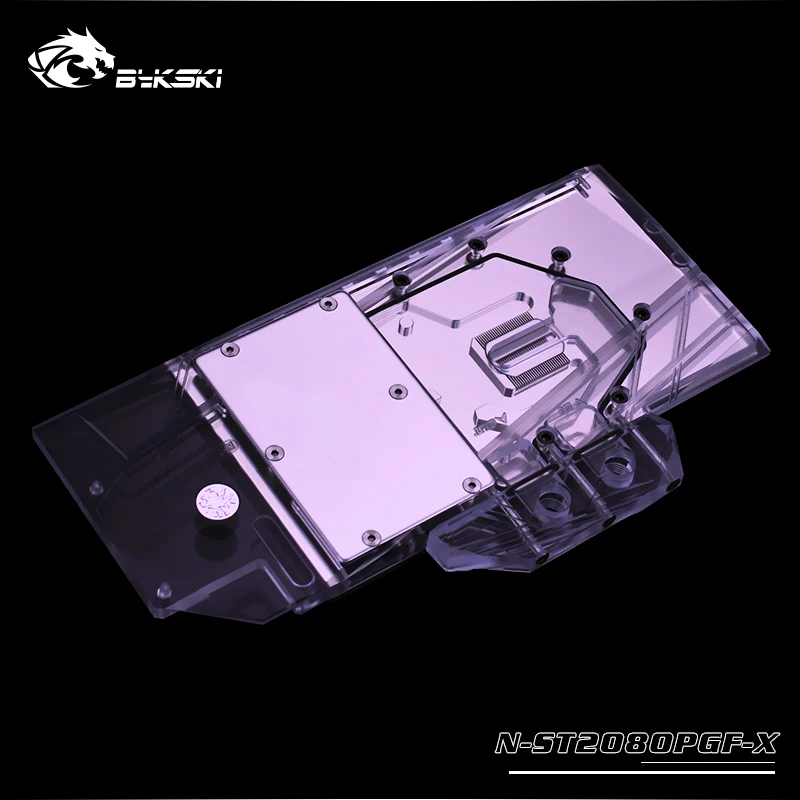 Bykski блок воды для ZOTAC RTX 2080-8GD6 PGF OC12, охладитель GPU, блок охлаждения 12v 4pin, 5v 3pin свет, N-ST2080PGF-X