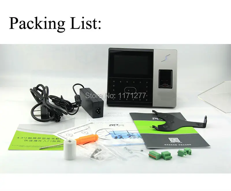 Бесплатная доставка Лицо Сканер контроля доступа MF карт 4.3 дюймовый экран GPRS tcp/ip