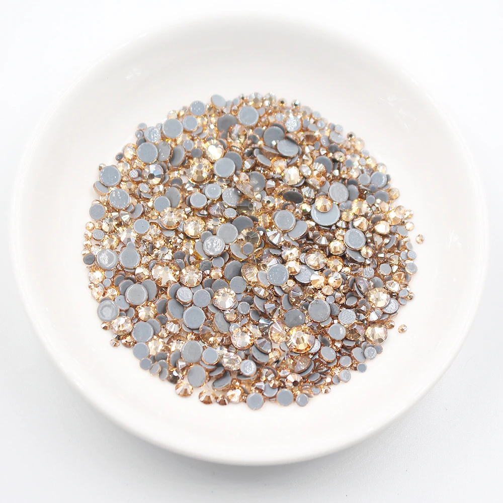 AAAAA SS20 1440pcs Shiny CrystalAB Smooth back Rhinestones Adhesive Bling Crystals Strass Hot Fix Rhinestones For Clothes Dress