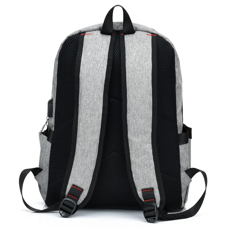 Новинка 2018 рюкзак для женщин фиолетовые рюкзаки с usb-зарядкой серая сумка