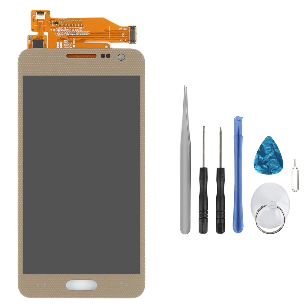 Gold With Tools A3 A300F ЖК-дисплей для samsung Galaxy A3 Экран A3000 A300M A300F ЖК-дисплей Дисплей планшета инструмент для ремонта сенсорного экрана в сборе A300 Дисплей - Цвет: Gold With Tools