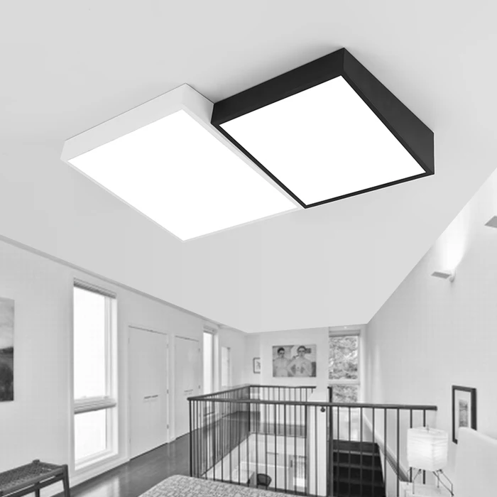 Современные Простые светодиодные акриловые потолочные светильники