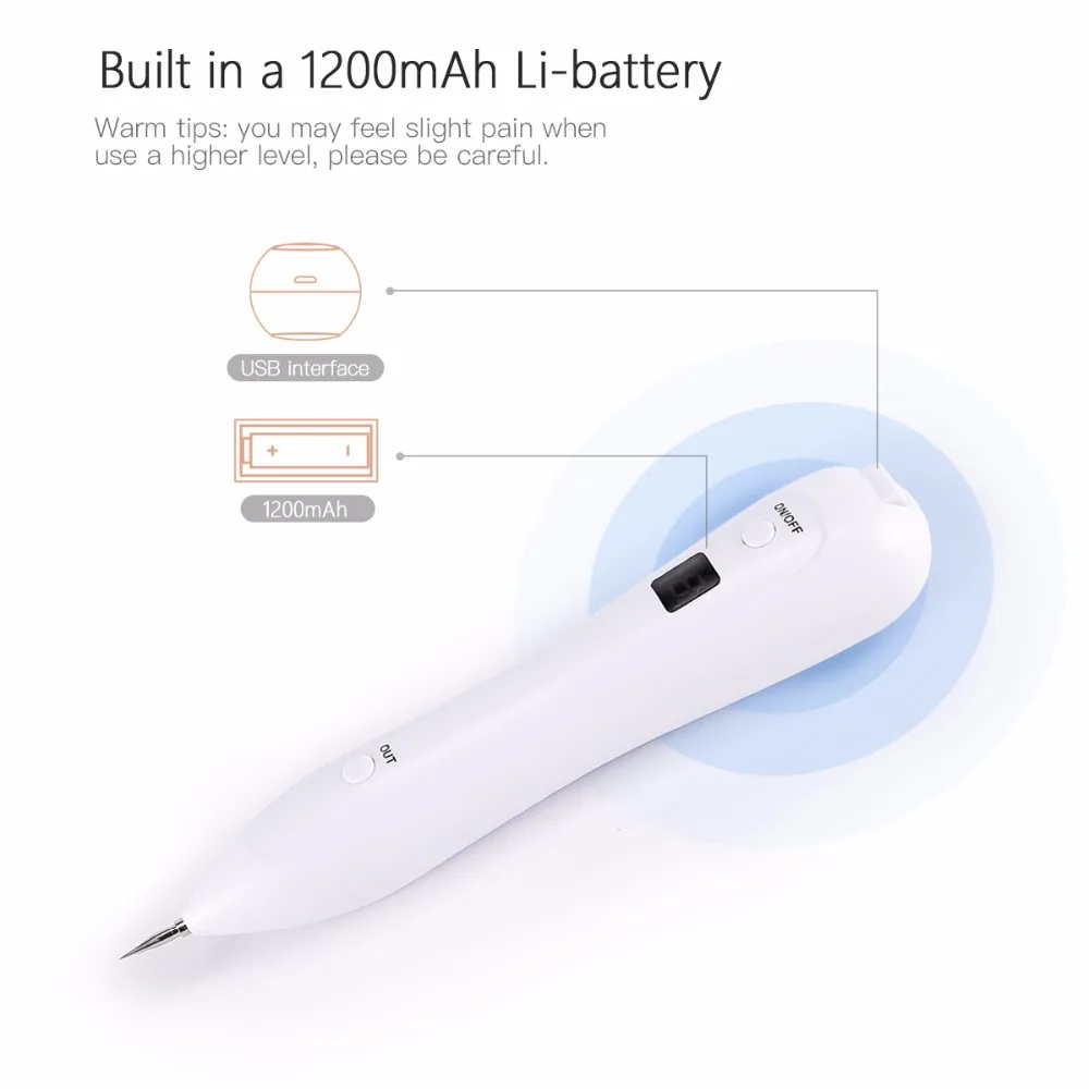 Xpreen Rechargeable Mole Freckle Dark Spots Tattoo Wart Removal Pen Skin Tag Spot Eraser Pro Beauty Sweep Kit |