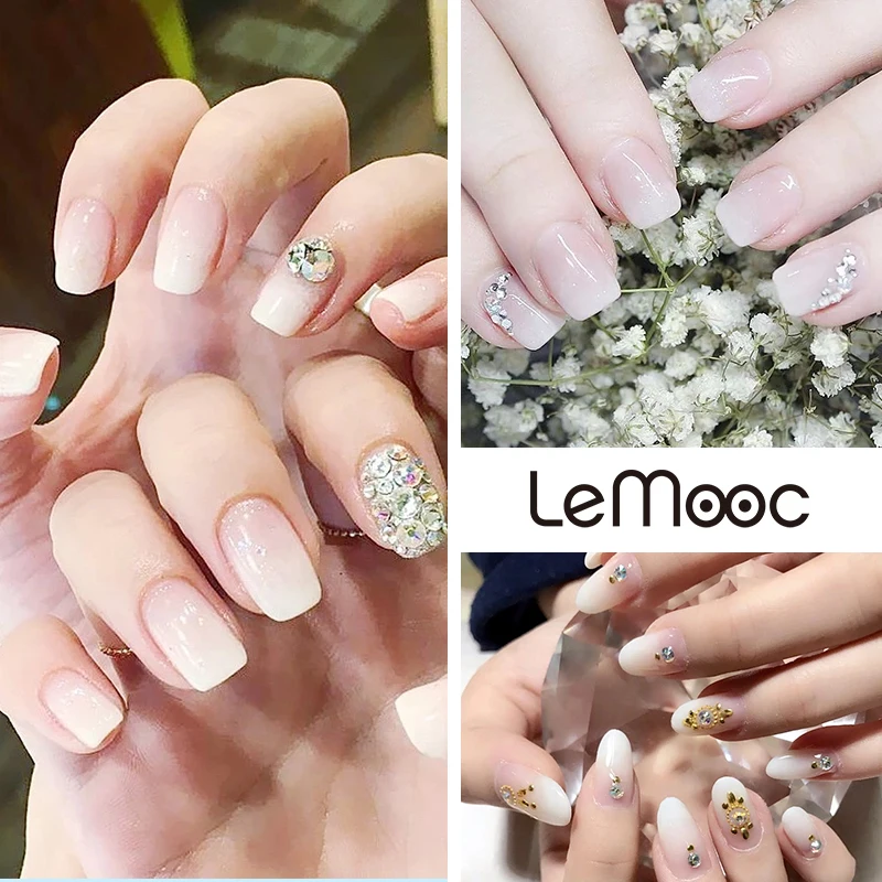 LEMOOC 8 мл Опаловый розовый Желейный Гель-лак для ногтей полупрозрачный Гель-лак замочить от Vernis полуперманентный УФ-праймер лак для ногтей