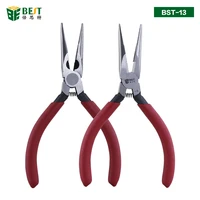 high quality multi function long needle nose pliers with side cutter for electronic repairing cr v material