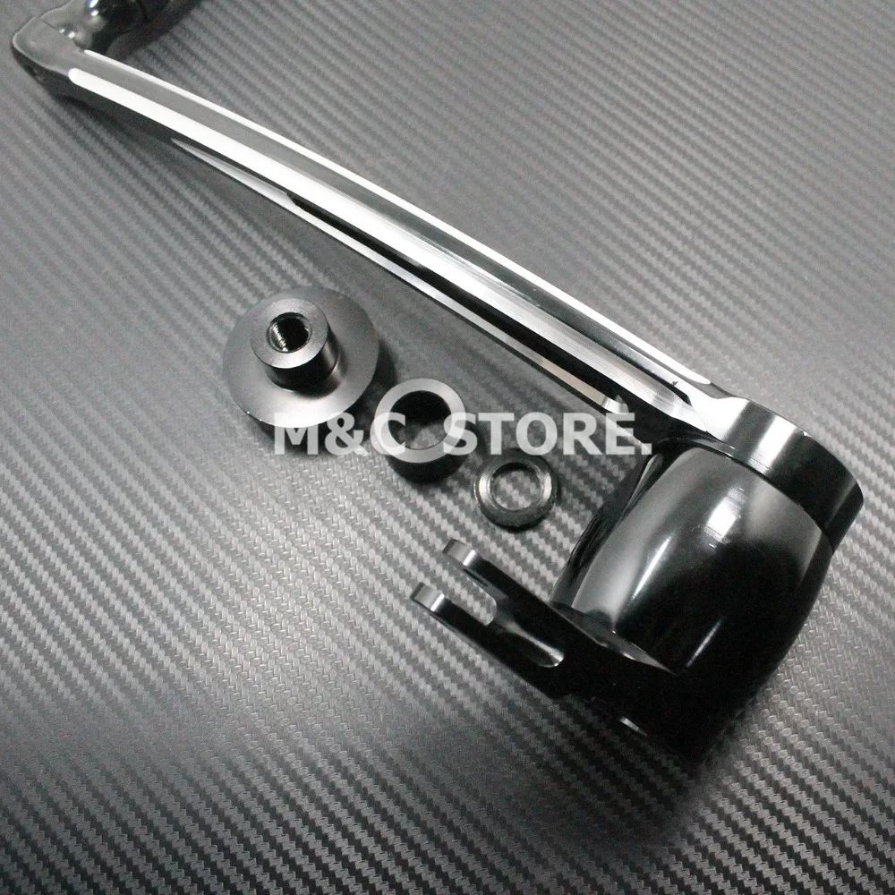 Черный CNC алюминиевый тормозной рычаг педаль Набор переключения для Harley FLH FLHR Road