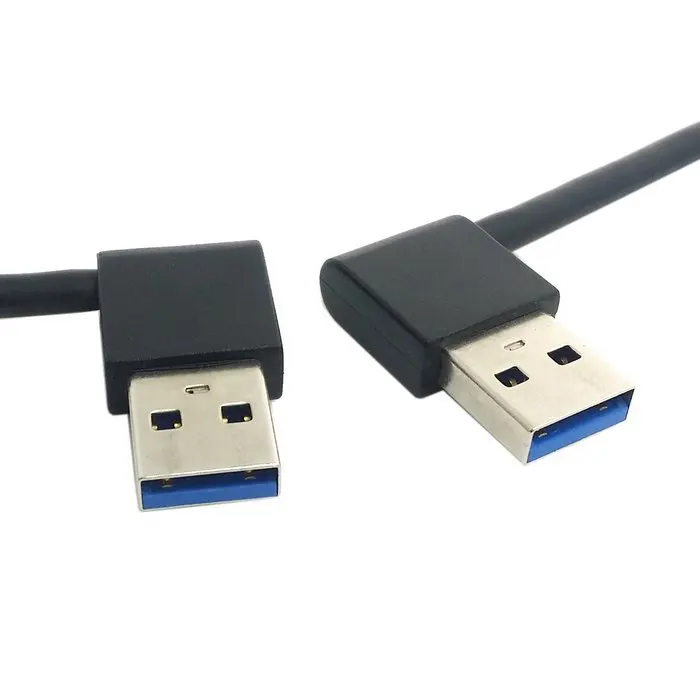 The New USB 3.0 Type A Male 90 Degree Left Angled to Right Extension Cable Straight Connection 50cm | Компьютеры и офис