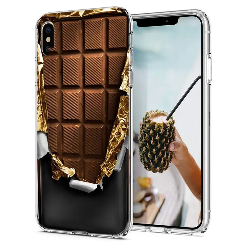 Чехол для iPhone X XS XR Max мягкий силиконовый чехол из ТПУ с рисунком тропических