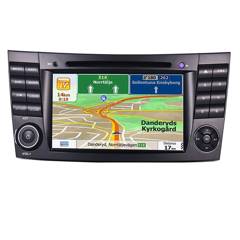 7 "сенсорный экран автомобильный dvd-плеер с экраном для Mercedes Benz e-класс E200 E220 E300