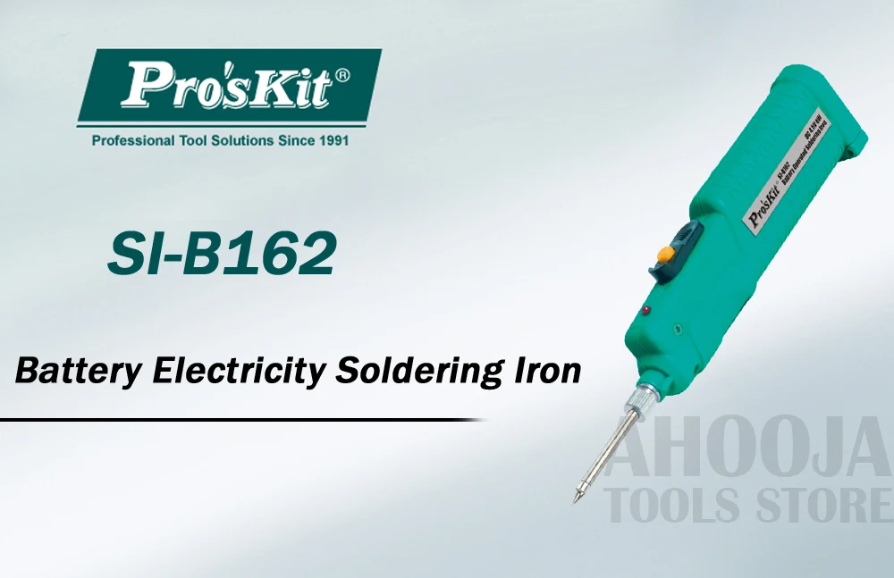 Pro'skit SI-B162 беспроводной дизайн портативный аккумулятор Opearated электричество паяльник 8 Вт 1,5 в беспроводной ремонт припоя ручные инструменты