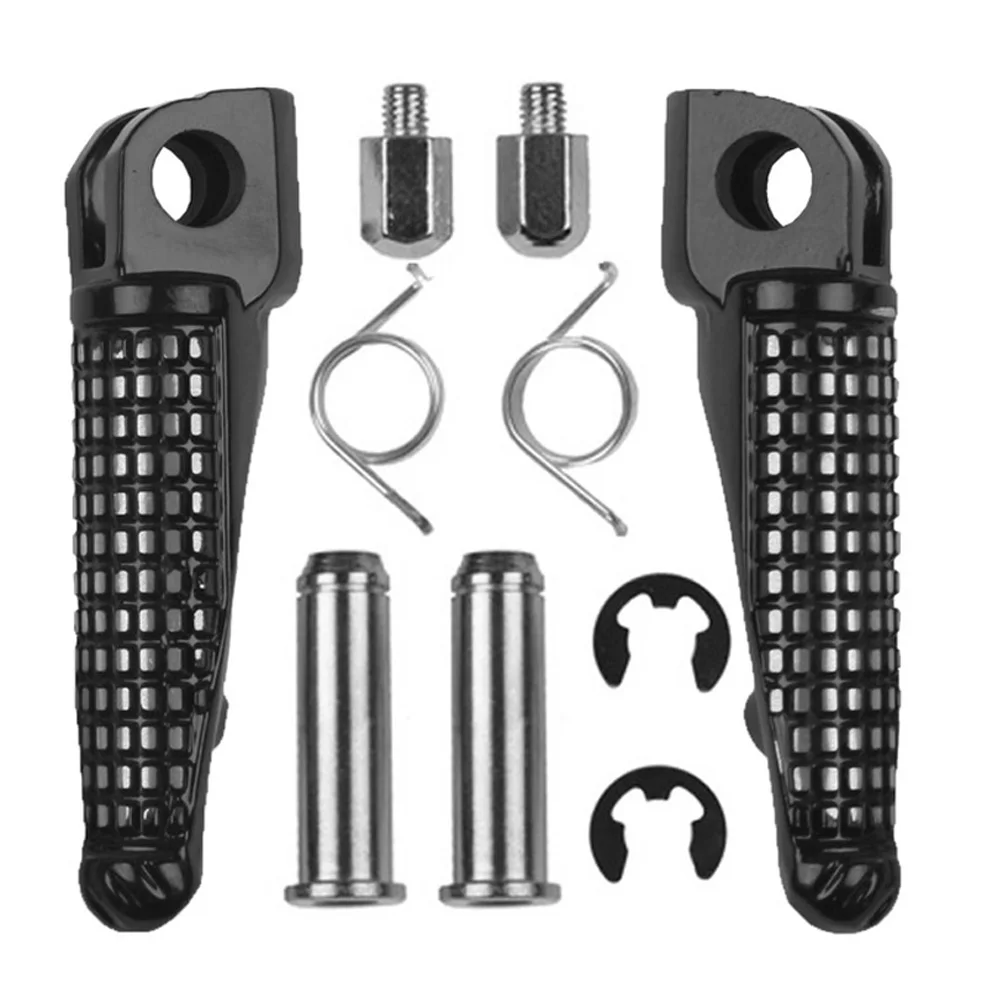 Черная опора для ног передняя Kawasaki Ninja ZX10R 2004 2013 ER6F ER6N 2009 ZX6R ZX 6R 2003 ZX9R 1998 2003|for kawasaki|zx6r