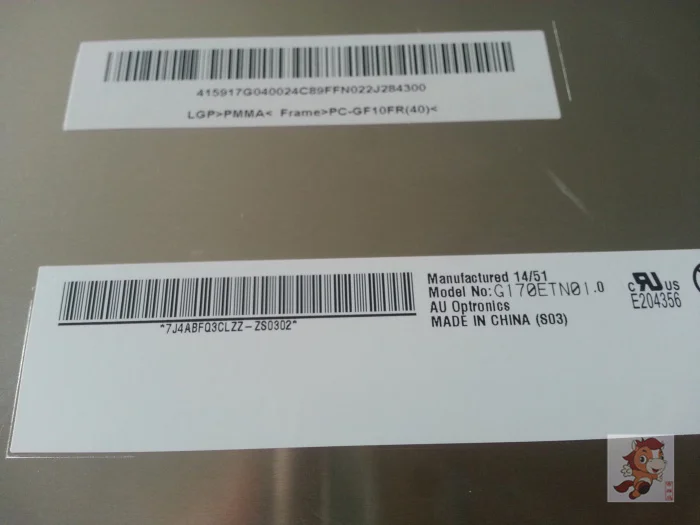 AUO 17 0 дюймов ЖК дисплей Панель Экран G170ETN01.0 1280(RGB)* 1024 SXGA светодиодный 2 ch 8 бит 250