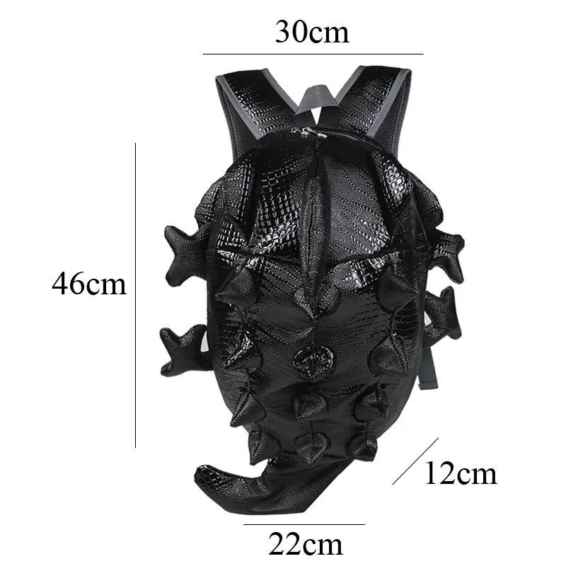 3D рюкзак хамелеон мужской с монстрами Харадзюку ящерица дорожная сумка