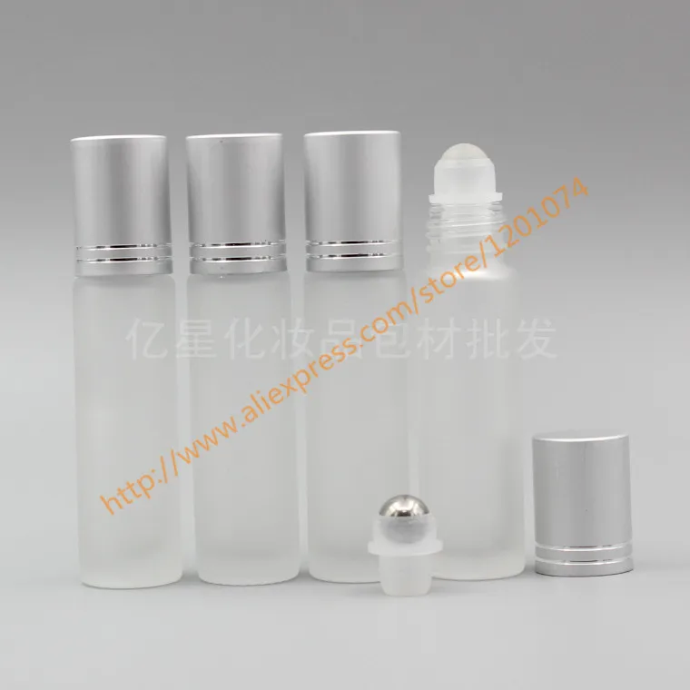 10 мл Прозрачный матовый Стекло бутылка с нержавеющей сталью/Стекло ролик +
