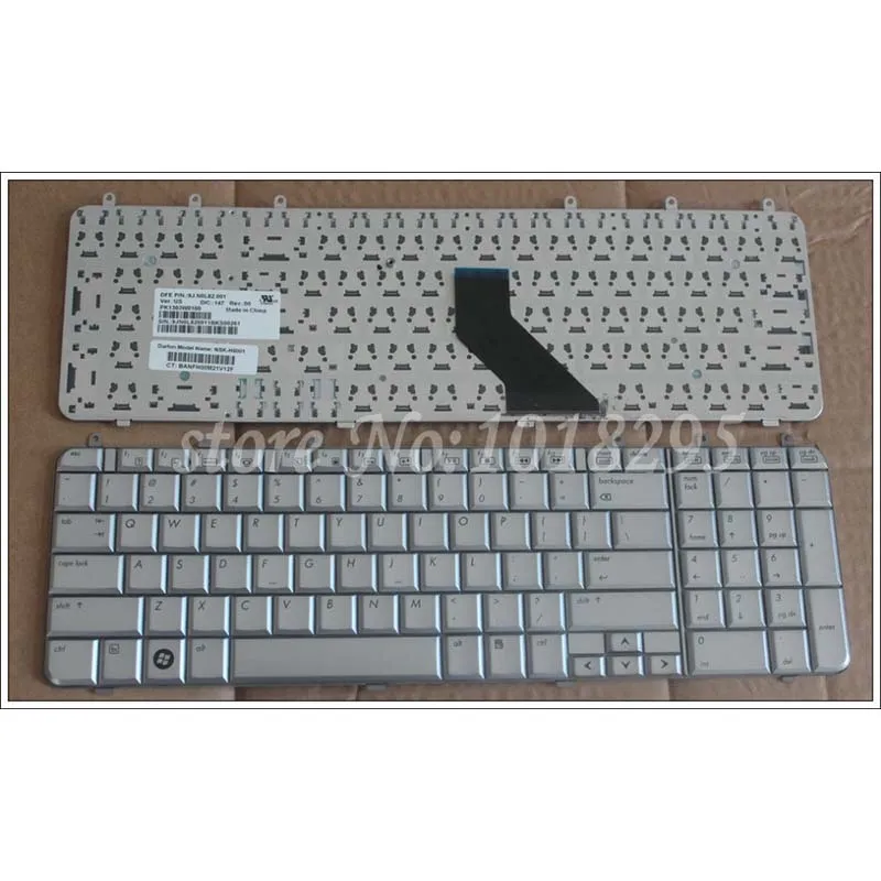 Новинка клавиатура для HP DV7 DV7T DV7Z DV7-1000 DV7-1100 DV7-1200 DV7-1500 dv7t-1000 нам Серебряная